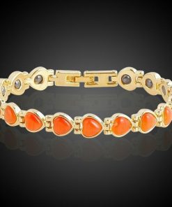 Magnetic-Bracelet-Woman-Orange
